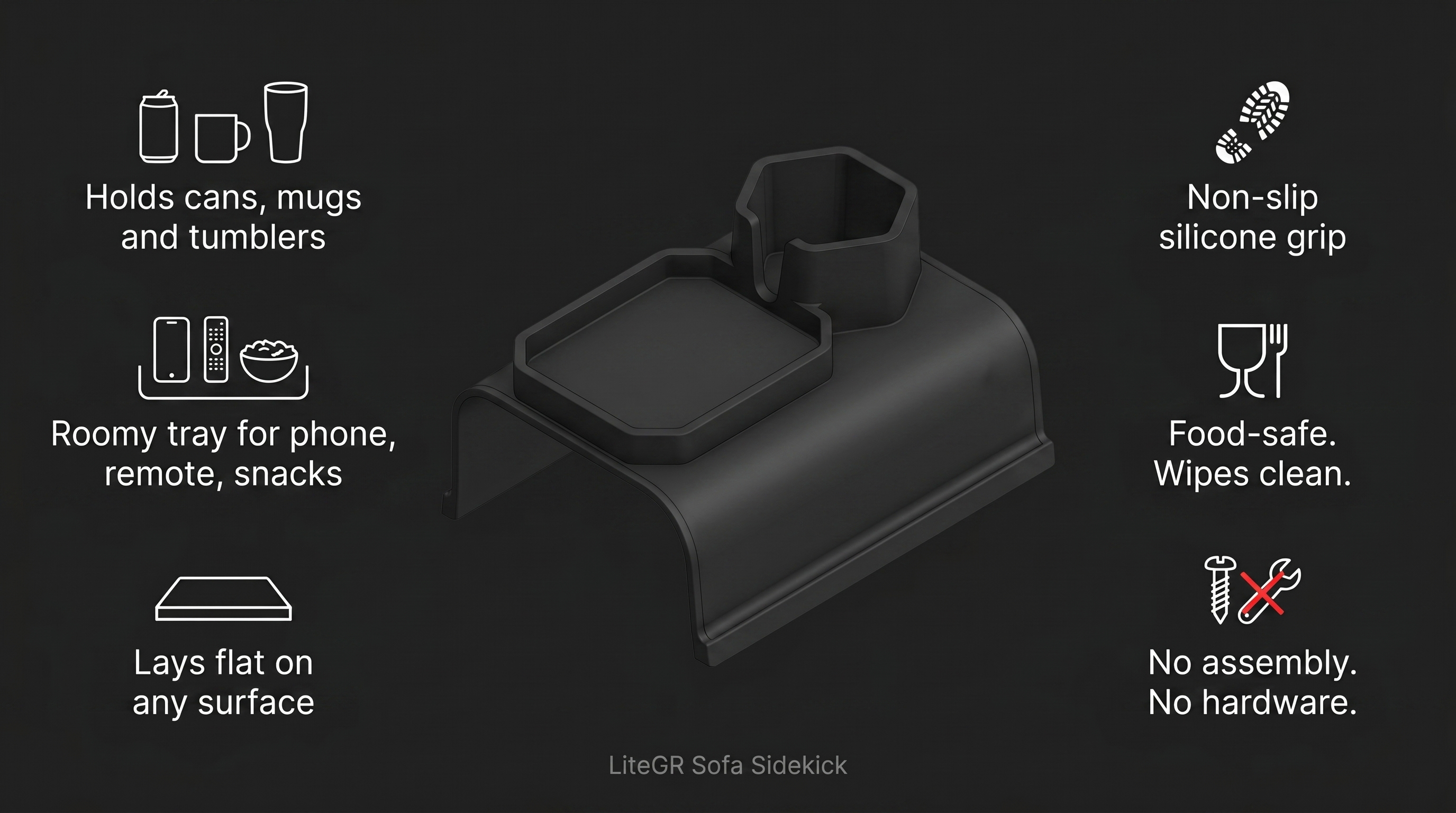 An infographic comparing couch cup holders across different couch types